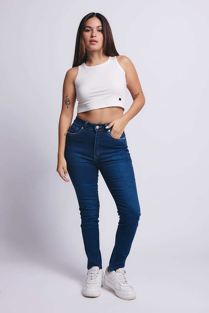 SQUEEZE Pantalon Jeans Mujer Denim Stretch azul