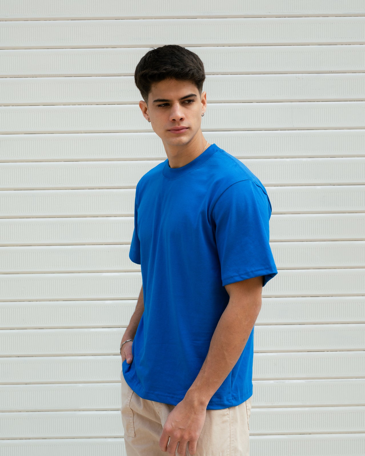 Semi Boxy Tee 20/1 - Azul Royal