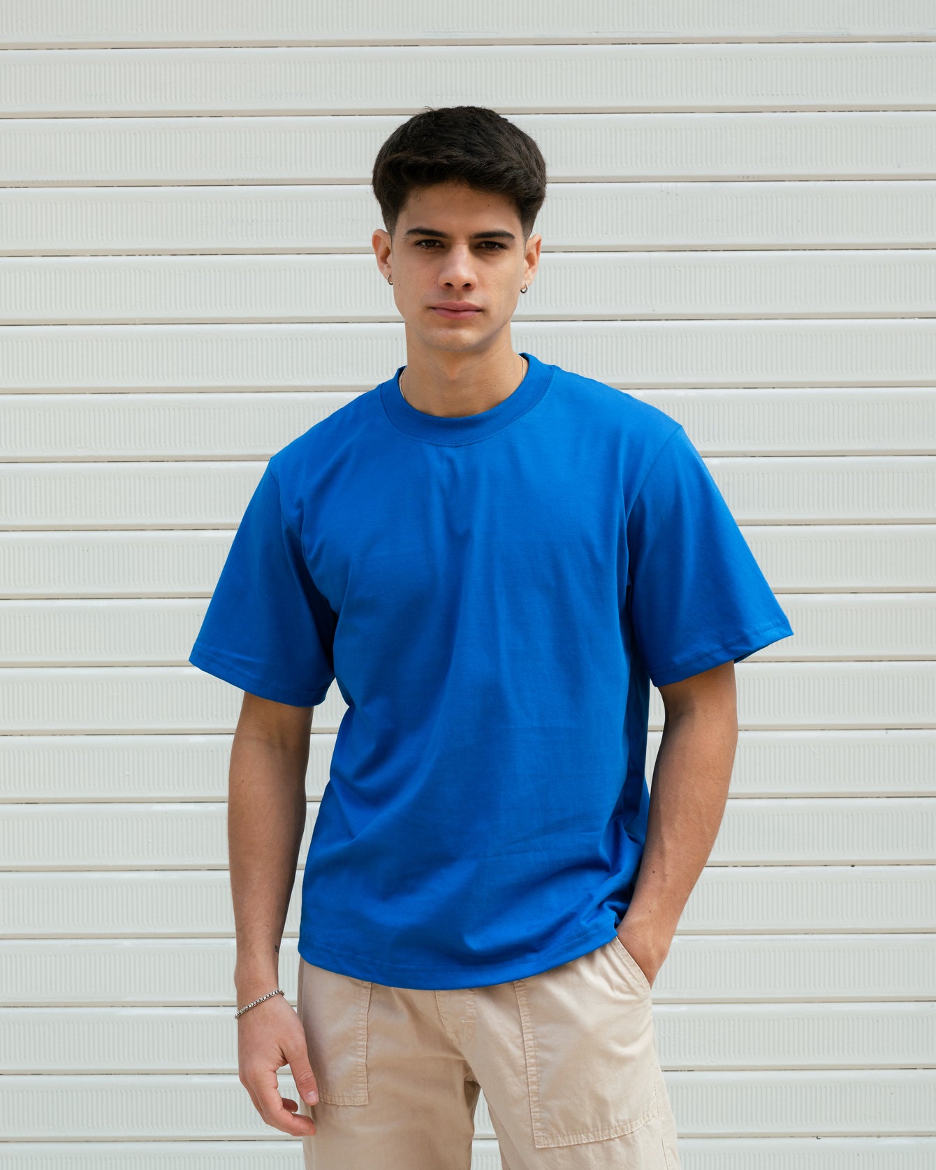 Semi Boxy Tee 20/1 - Azul Royal