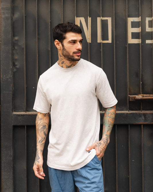 Chrome Washed Tee 12/1 - Gris