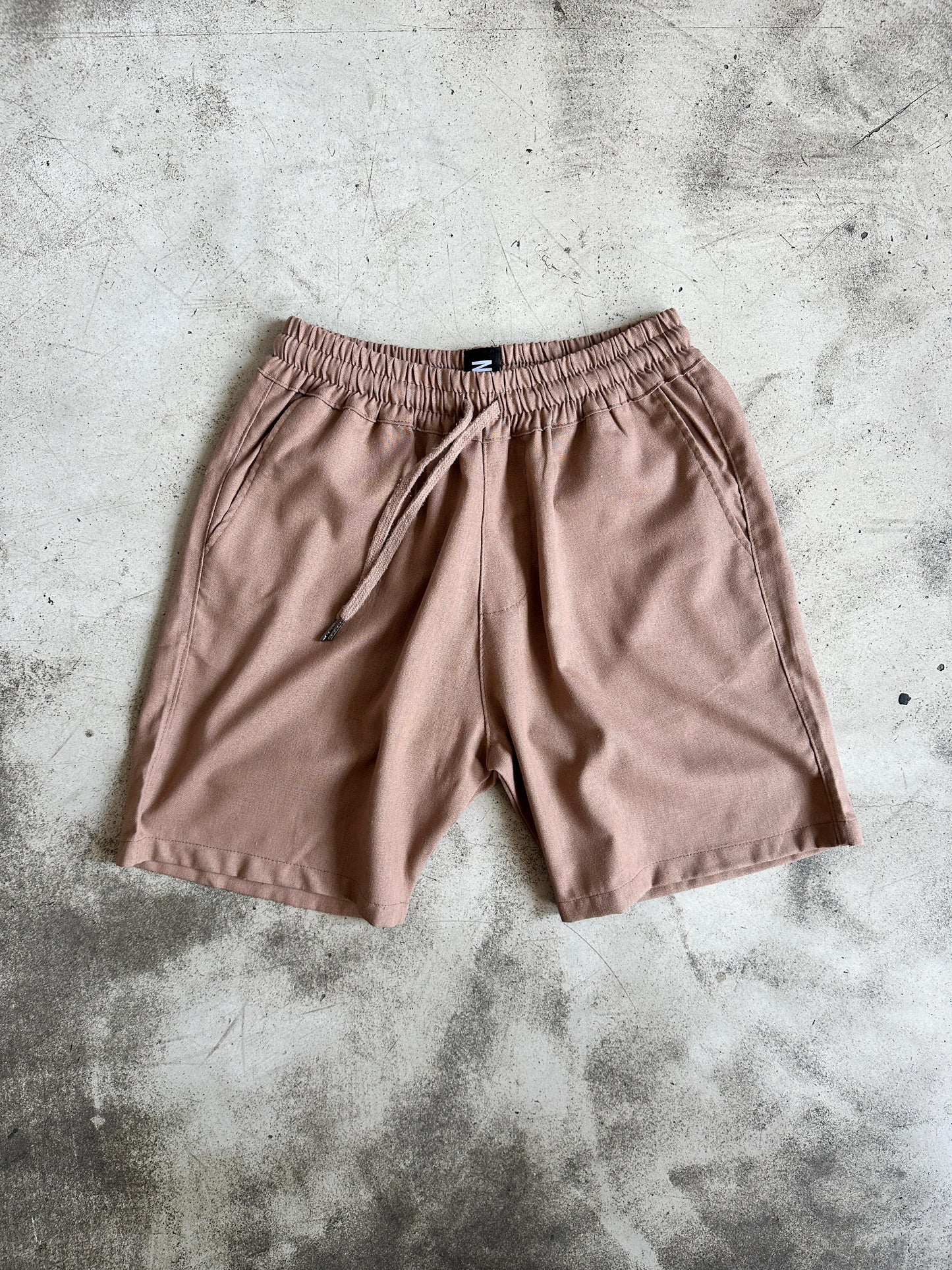 Comfort Linen Short - Marrón