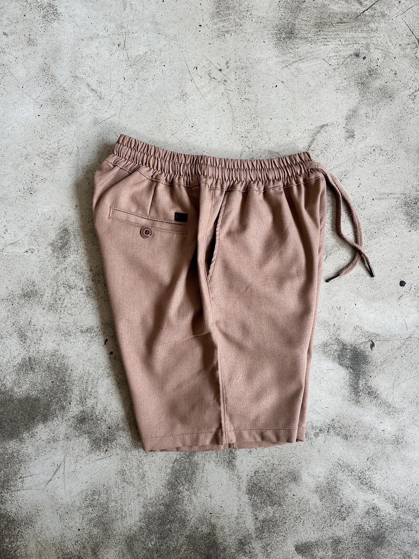 Comfort Linen Short - Marrón