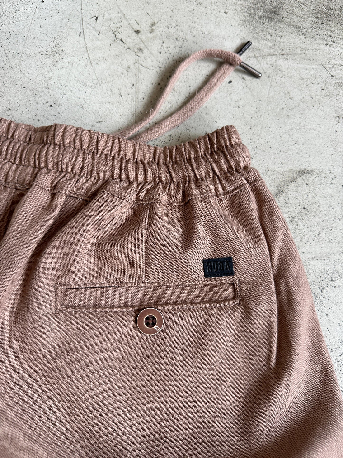 Comfort Linen Short - Marrón