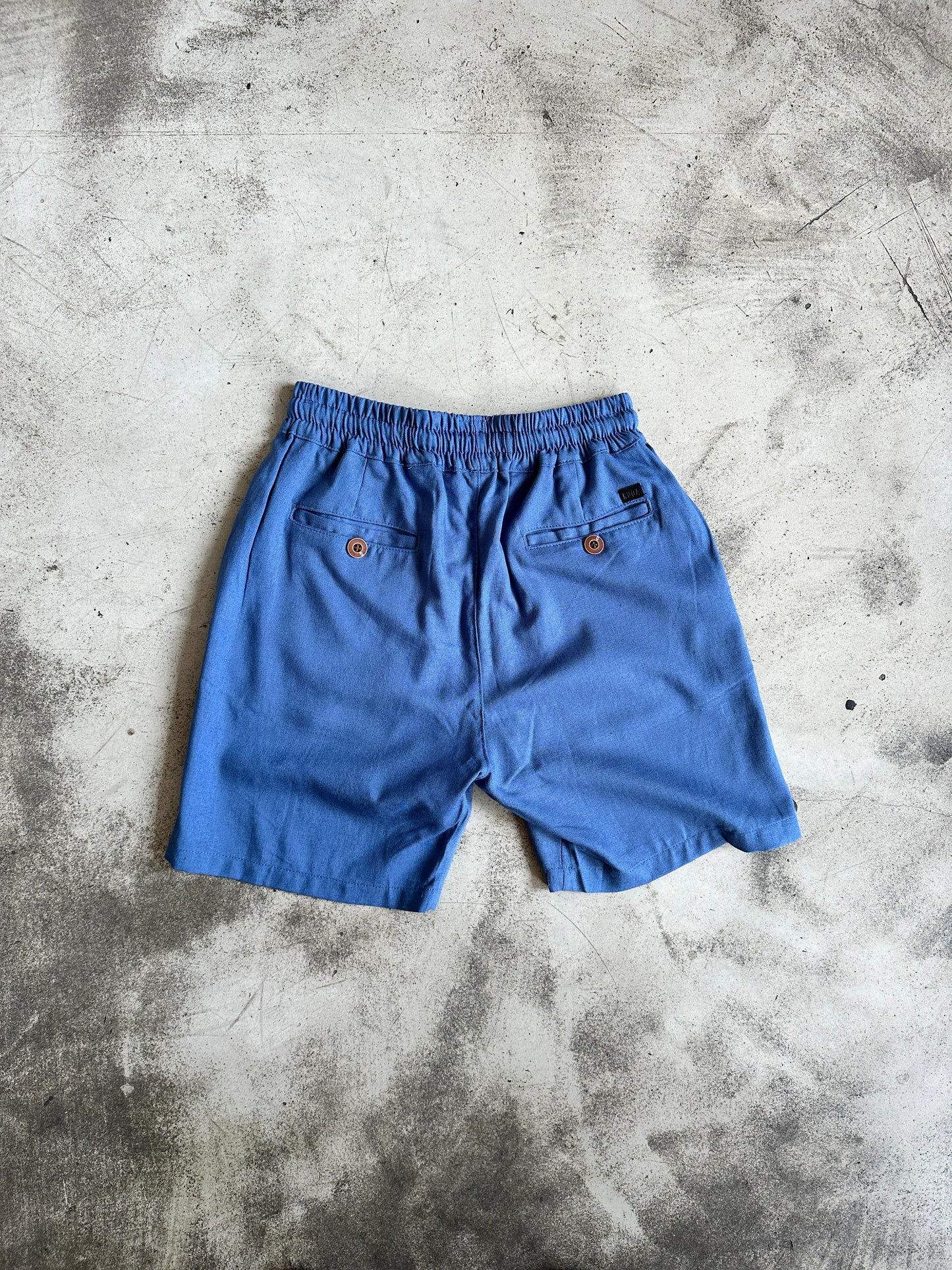 Comfort Linen Short - Azul