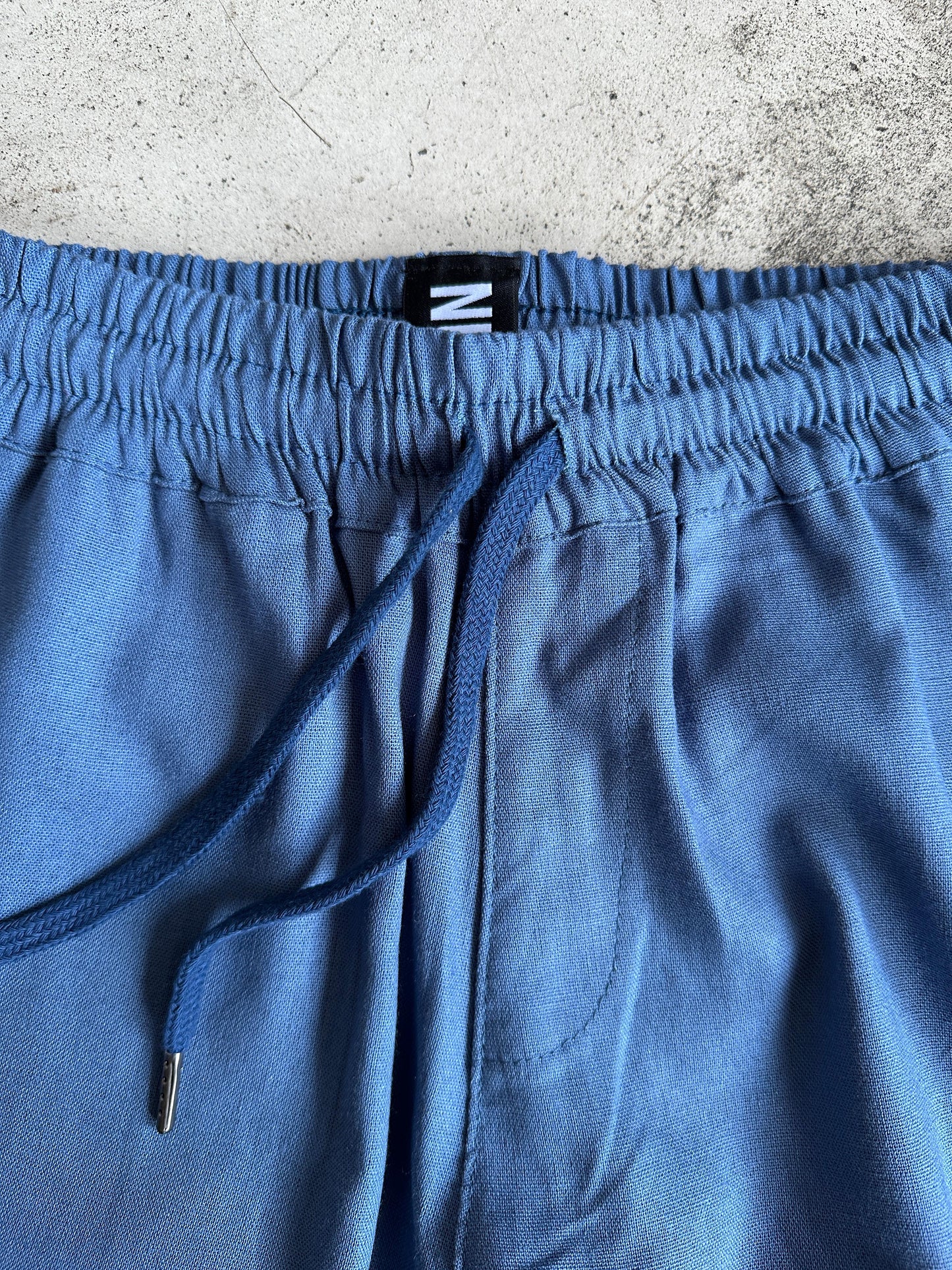 Comfort Linen Short - Azul