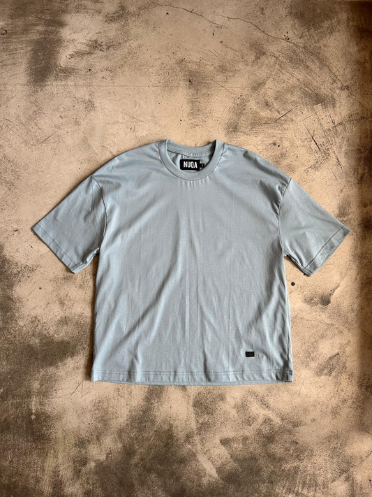 Semi Boxy Summer Tee - Celeste