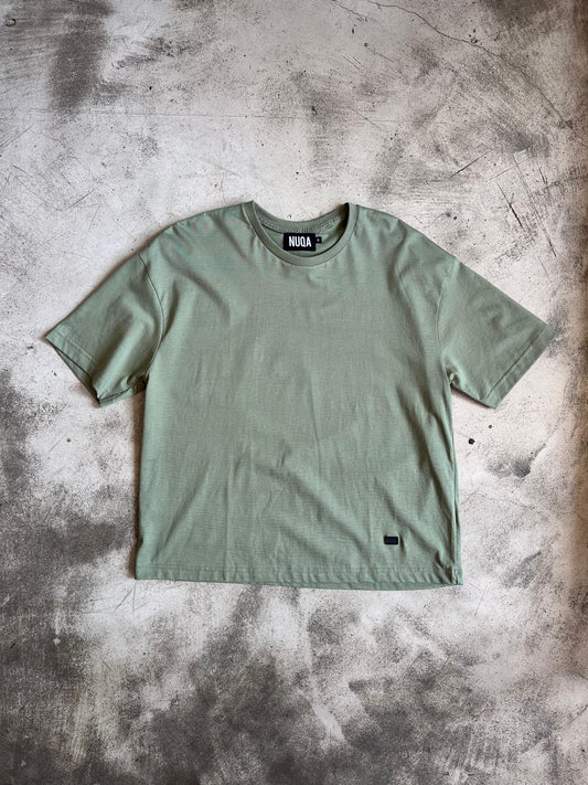 Semi Boxy Summer Tee - Olivo