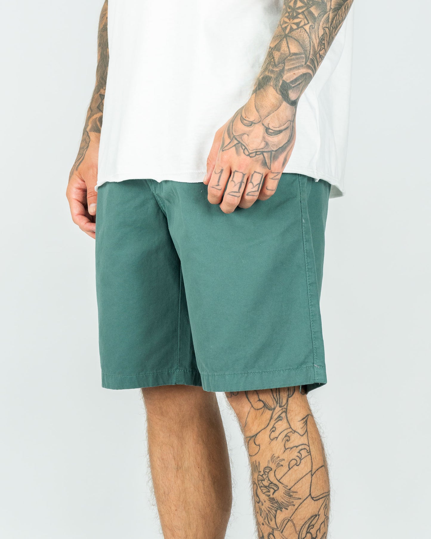 Washed Chino Short - Green