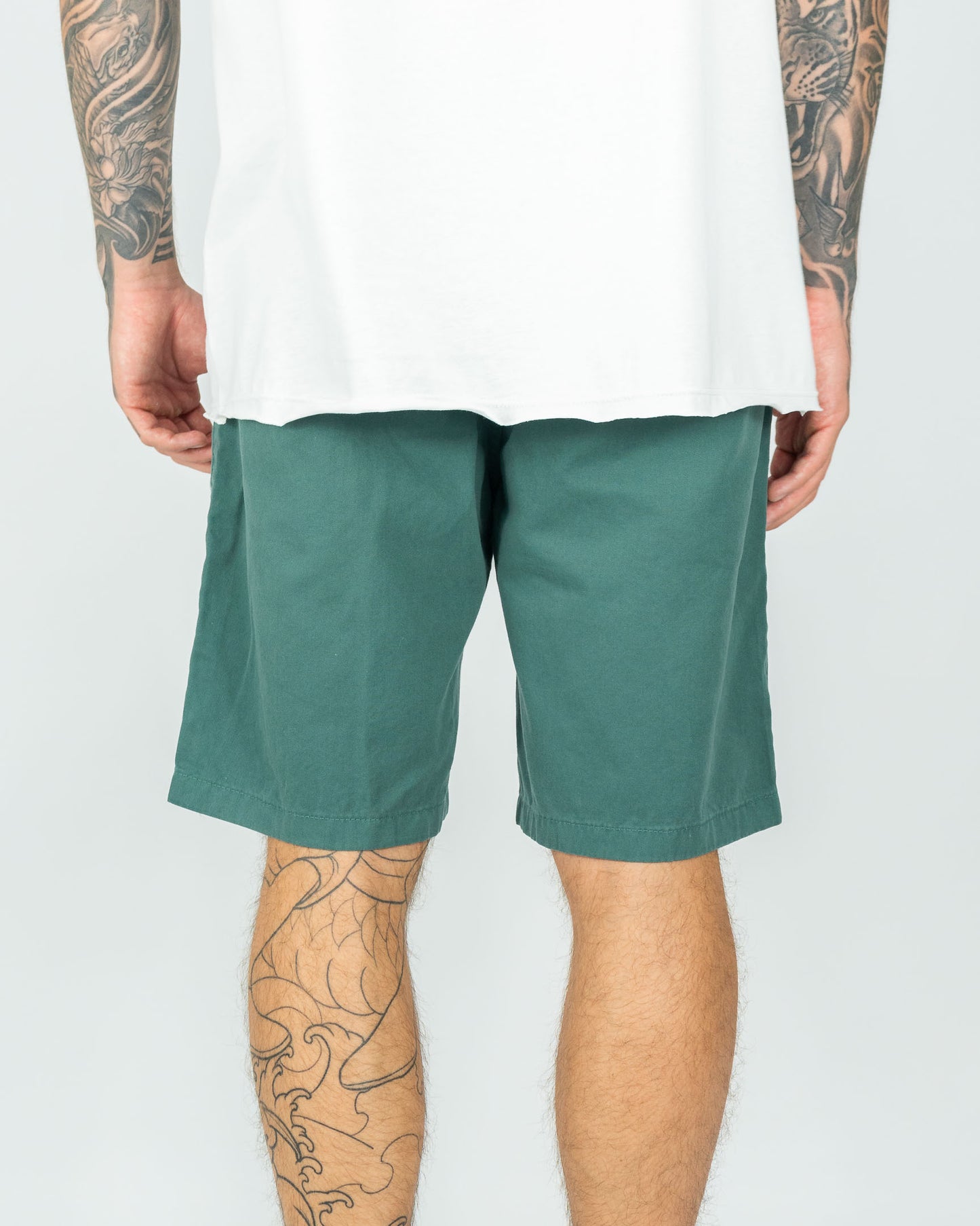 Washed Chino Short - Green